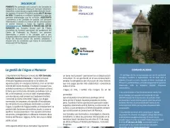 Tríptic de les XIV Jornades d'Estudis Locals de Manacor